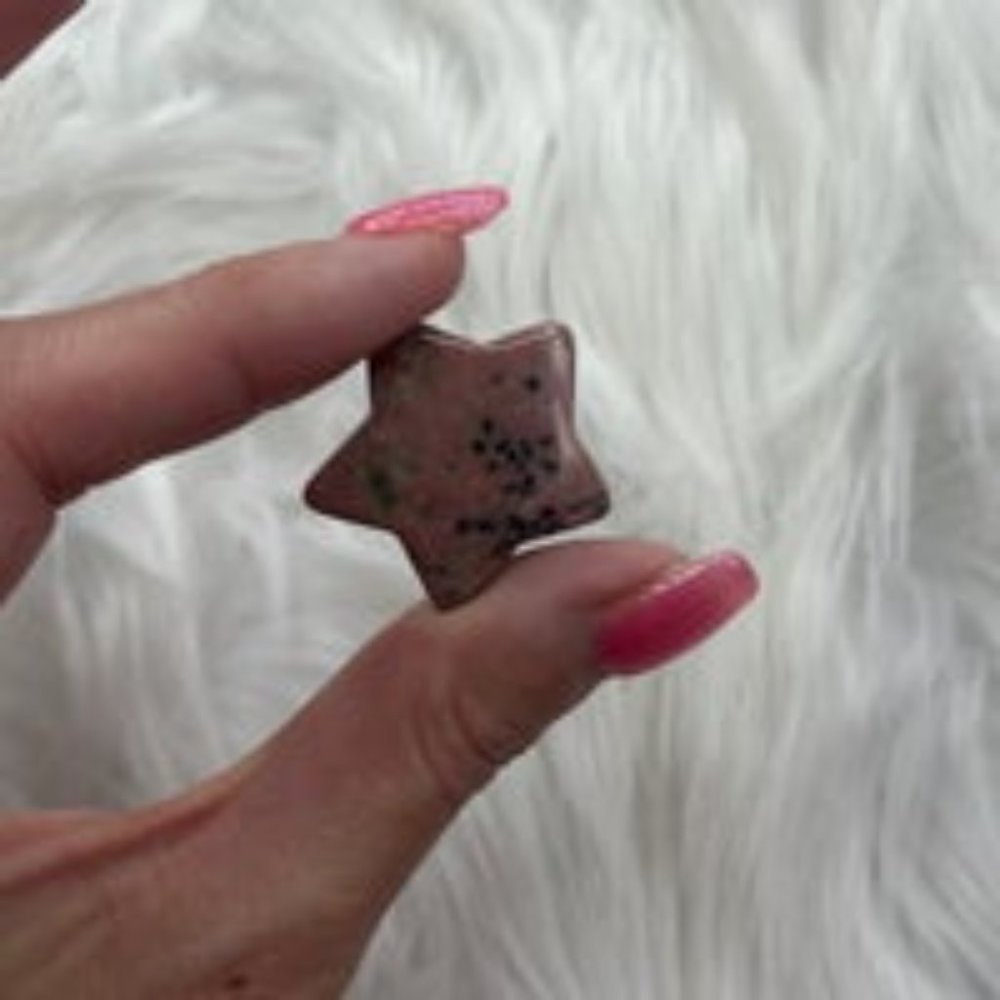 LG Druzy Agate Moon & Rhodonite Star Bundle - Picture 12 of 13